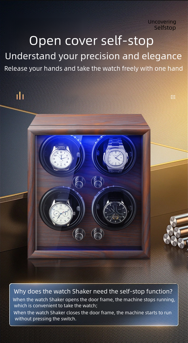 BlueTide watch winder box Watch care with led light