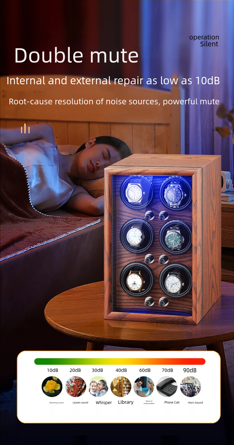 BlueTide watch winder box Watch care with led light