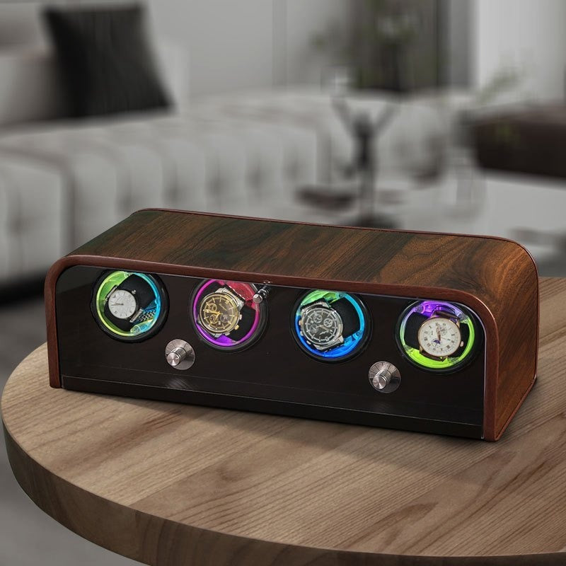 Bluetdie Watch winder box with color led light /5 moden