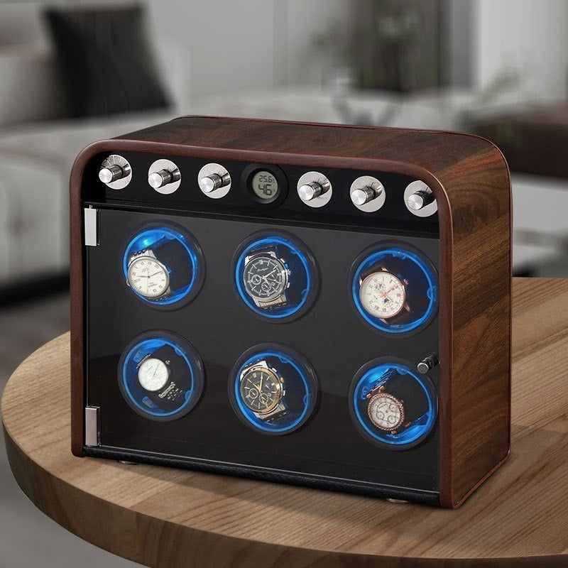 Bluetdie Watch winder box with color led light /5 moden