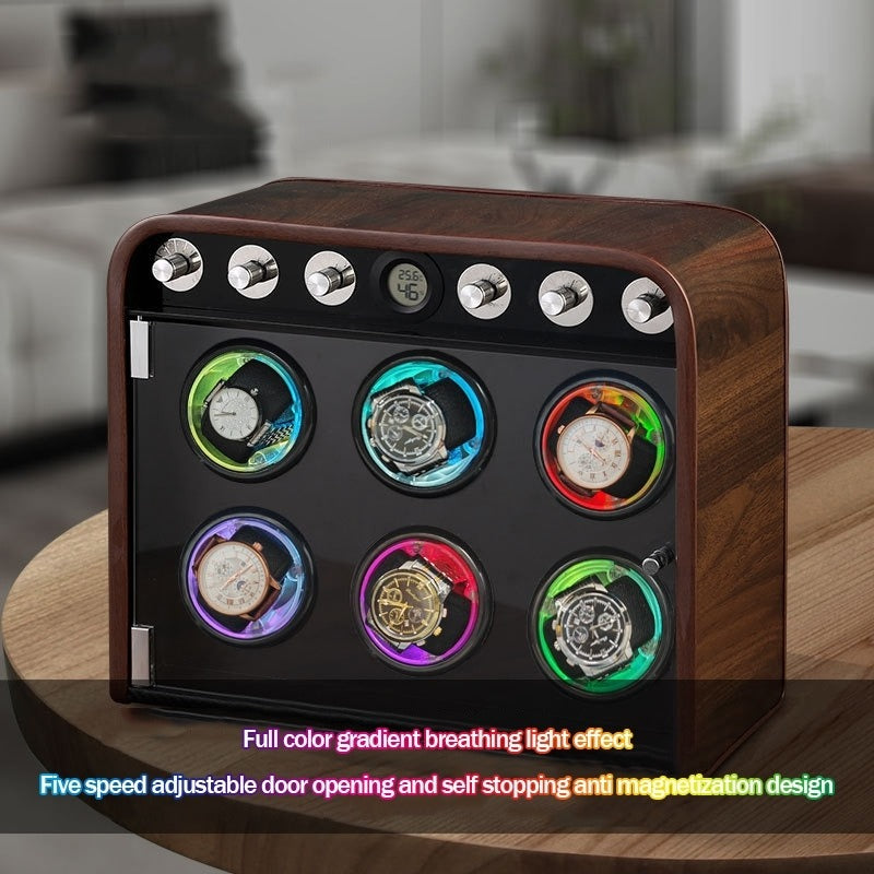 Bluetdie Watch winder box with color led light /5 moden