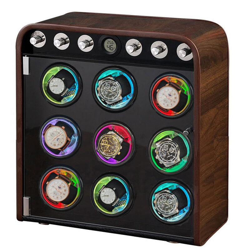 Bluetdie Watch winder box with color led light /5 moden